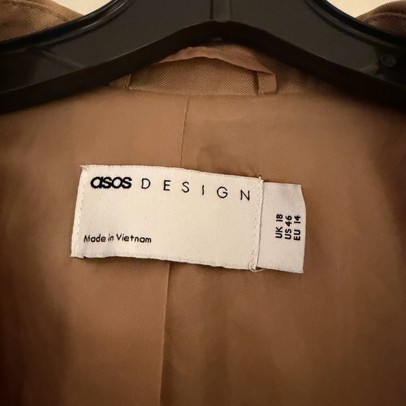 Camel - Beige Oversized Blazer - Picture 5 of 9